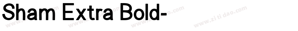 Sham Extra Bold字体转换